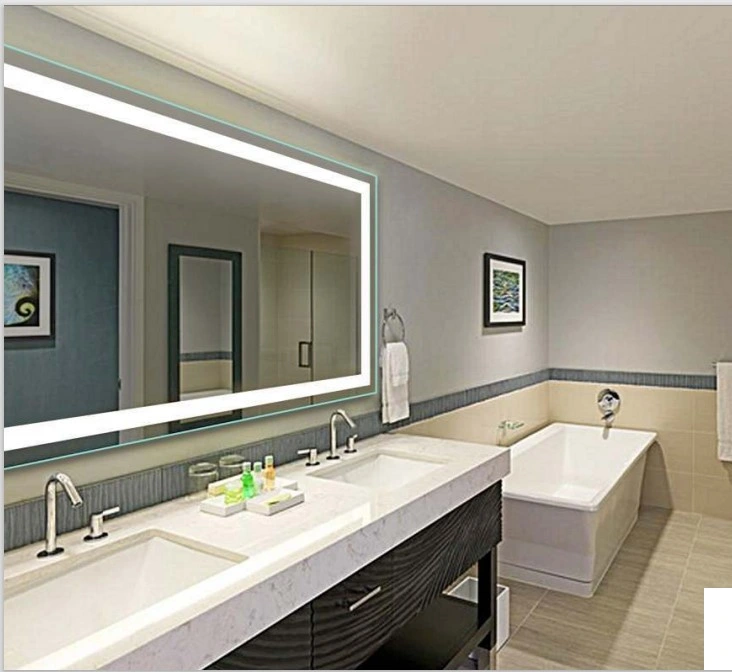 Home Bathroom Modern Style Decoration Furniture Wholesale Frameless Wall LED Mirror