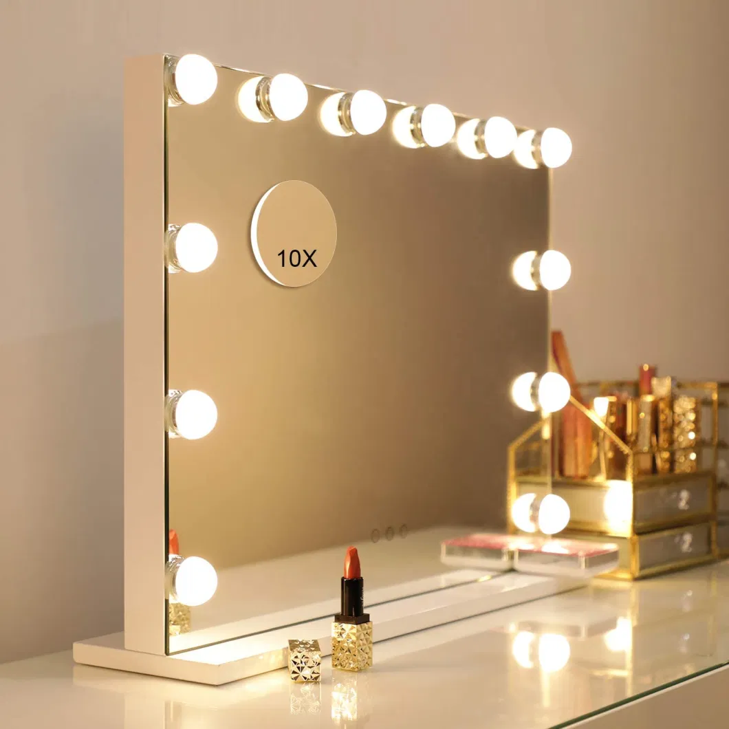 Large LED Vanity Hollywood Makeup Mirror with 3 Color Lights