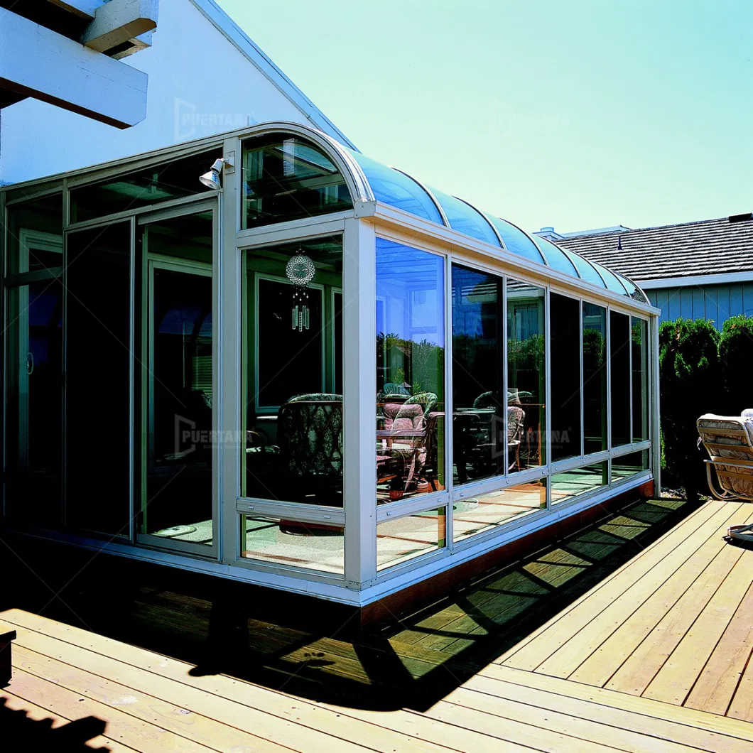 Lean to Wall Mounted Sunroom Patio Room Conservatories Enclosure and Solarium Aluminum