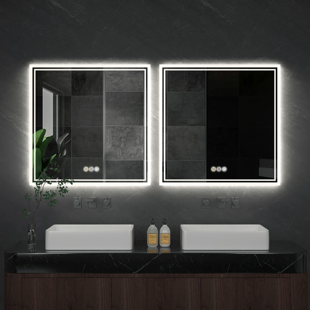 Customized Large Light up LED Bathroom Mirror Above