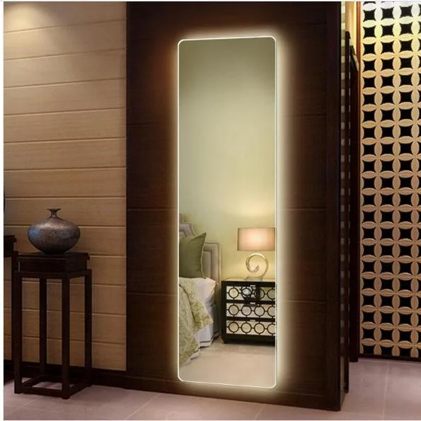 Full Length Wall Decor Vanity Bathroom Smart LED Dressing Floor Stand Mirror