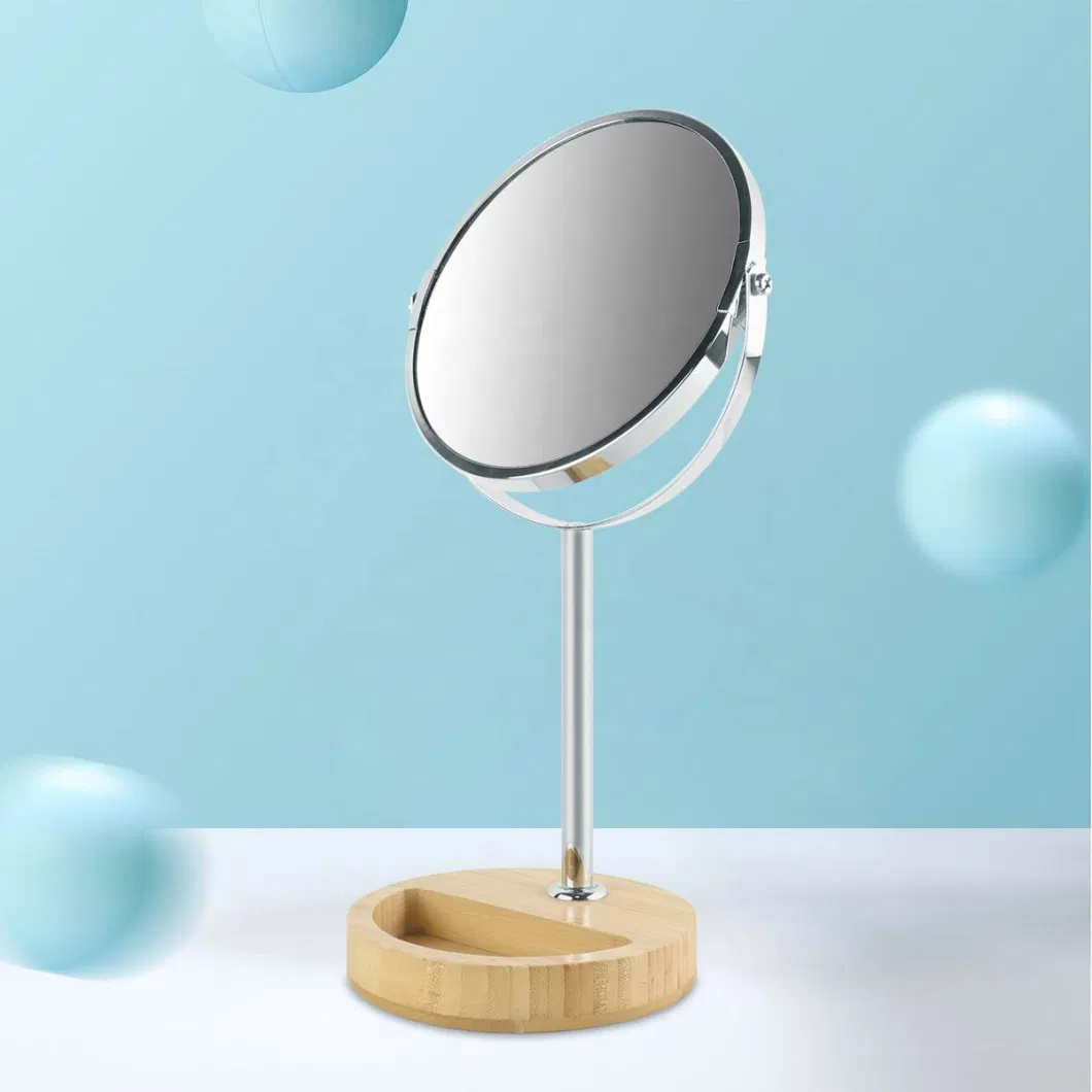 Popular Bamboo Standing Makeup Cosmetic Mirror