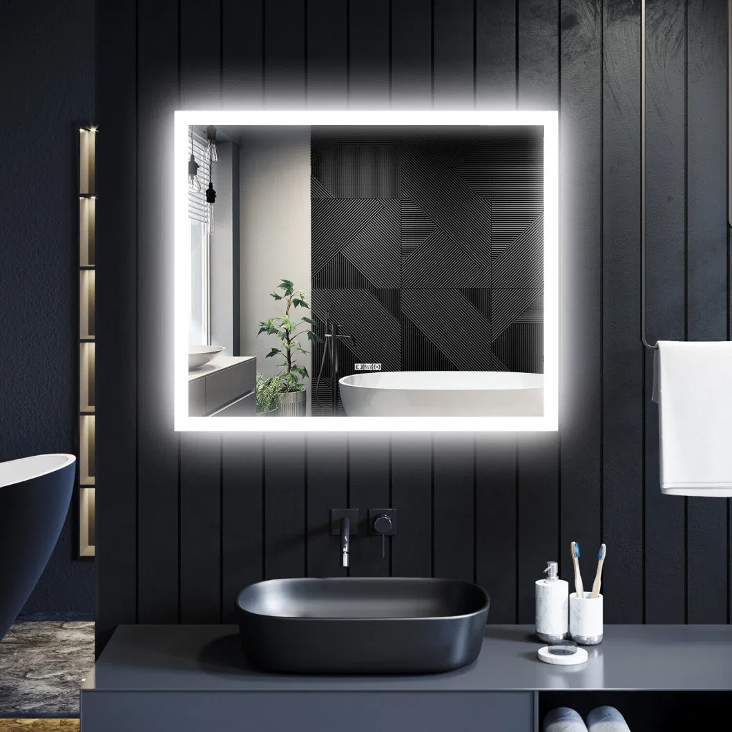 700X500mm Anti-Fog Illuminated LED Bathroom Mirror with Bluetooth Speaker