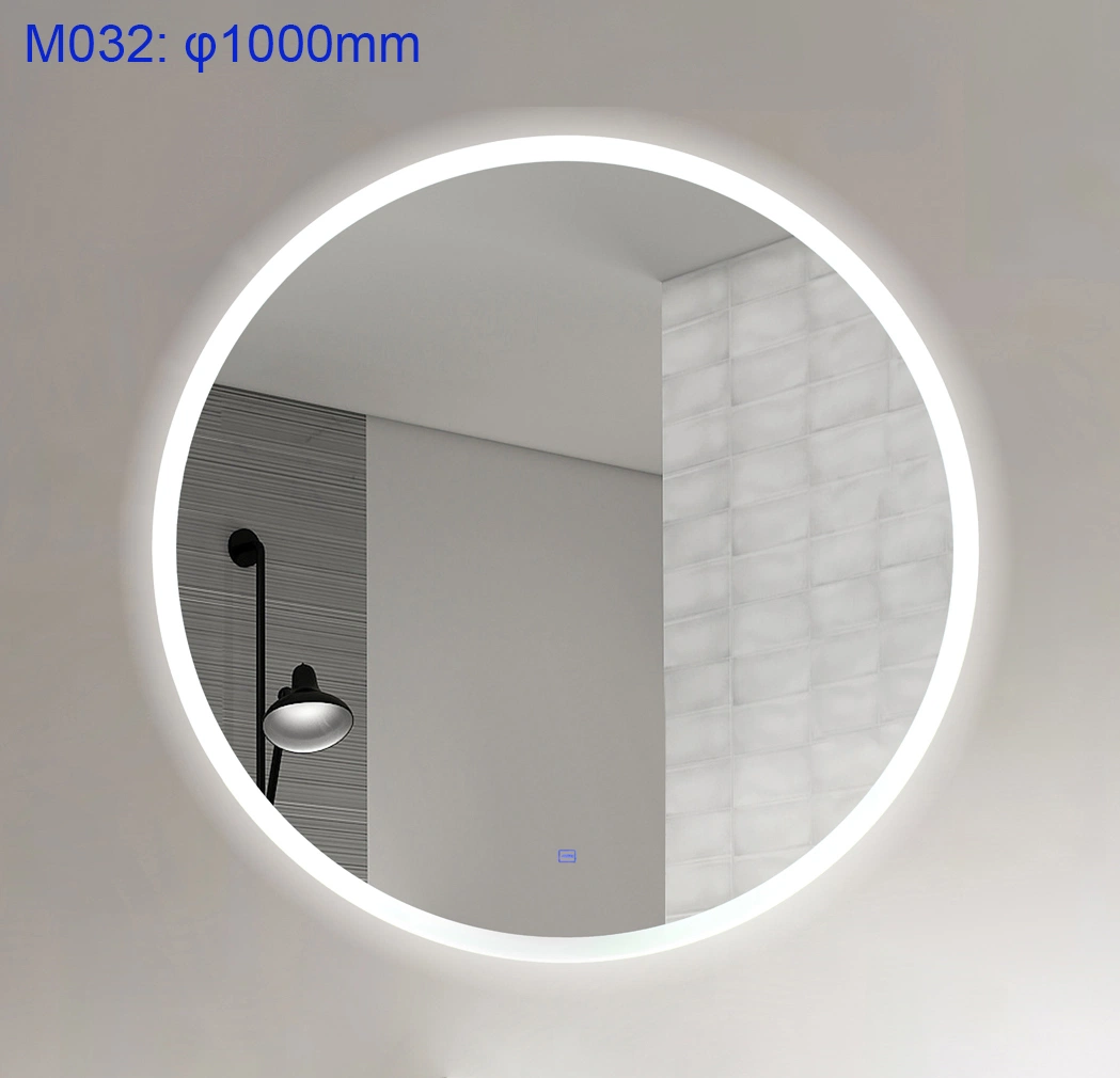 Hotel Home Bath Decoration Touch Switch Lighted LED Bathroom Tunnel Mirror with Defogger (M029)