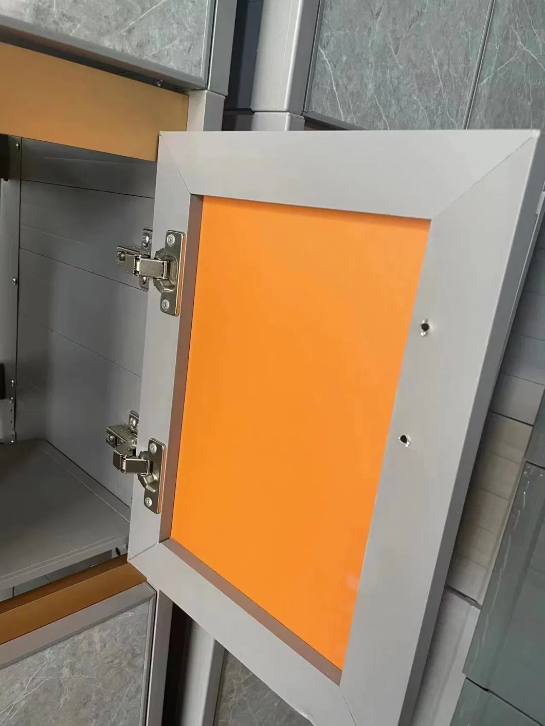 Modular Bathroom Cabinet with Mirror Aluminum Cabinet Aluminum Bathroom Cabinet (Hz318)