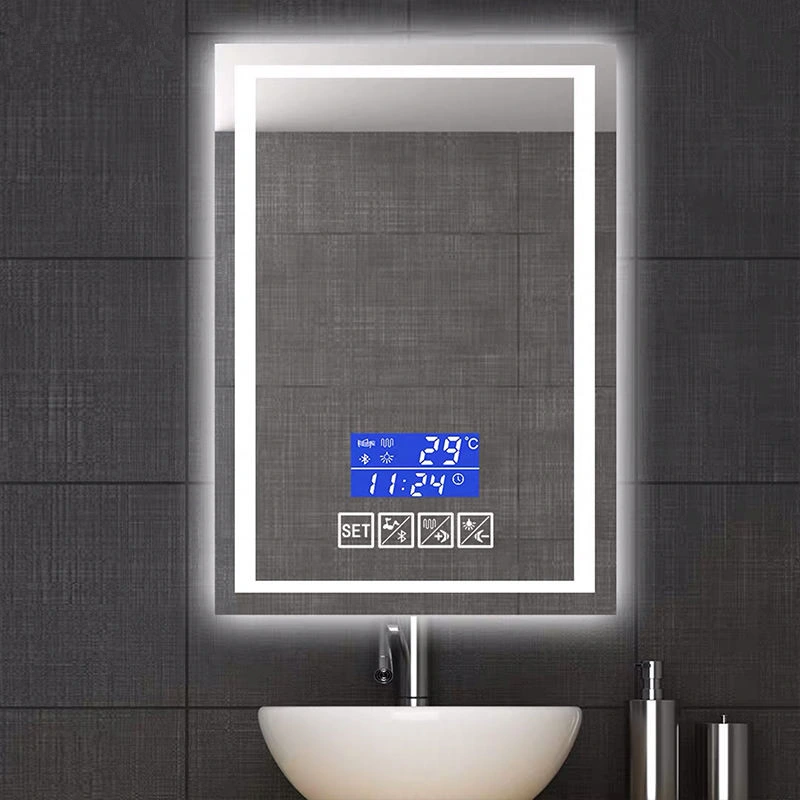 Living Room Full Length Bathroom Mirrors with Bluetooth Speaker LED Light