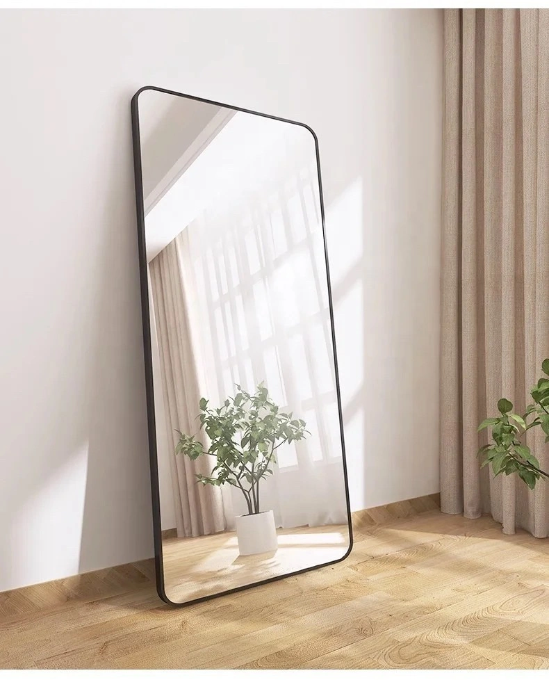 Foldable Floor Standing Mirror Wall Mounted Mirror in Bedroom
