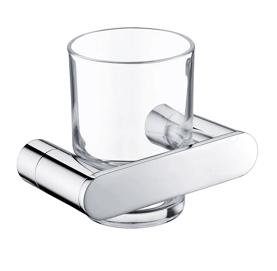 304# Stainless Steel Mirror Polish Single Layer Glass Shelf Bathroom Shelf Bathroom Clothes Storage Shelf