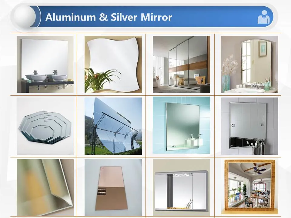 6mm Copper Free and Lead Free Mirror Sheet Glass