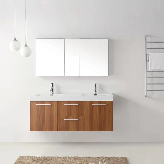 Prima Waterproof Space Bathroom Vanity Cabinet with LED Light Mirror Cabinet