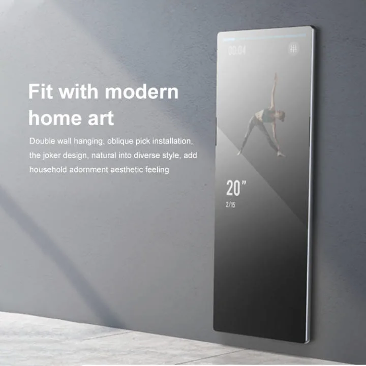 Interactive Glass TV Magic Gym Mirror Workout Exercise Touch Screen Smart Mirror Fitness Smart Mirror
