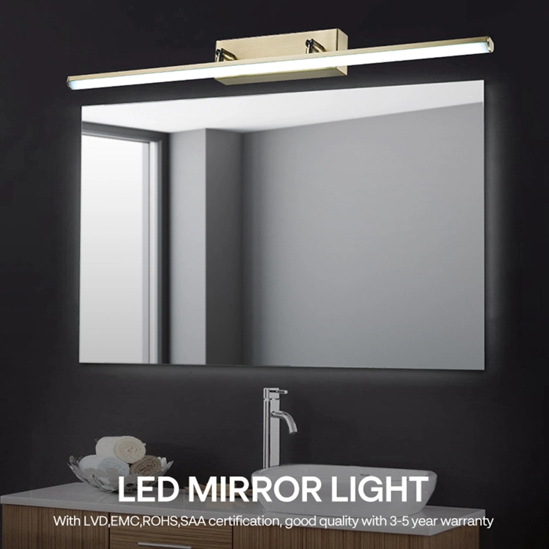 IP44 Waterproof Modern Hotel Decorative Fixture Wall Mount Mirror Makeup Bathroom Vanity Lighting