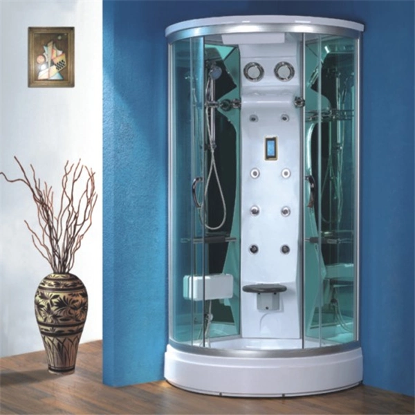 Hot Selling Bathroom 100X100 Glass Shower Cabin Shower Room with Comfortable Seat