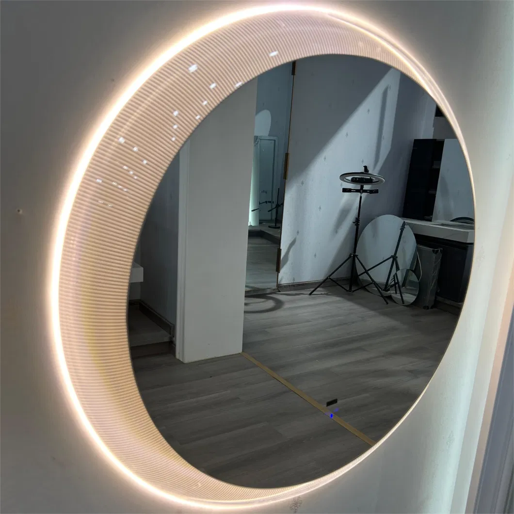 Factory Custoize Acrylic Frame Vanity Mirror Decorative LED Smart Bath Mirror