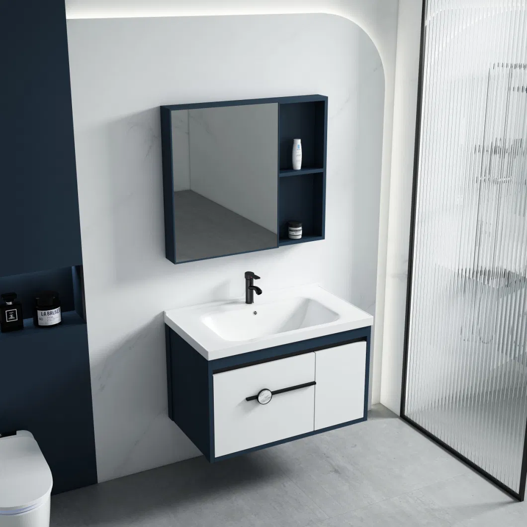 Removable Space Aluminum Bathroom Cabinet with Basin