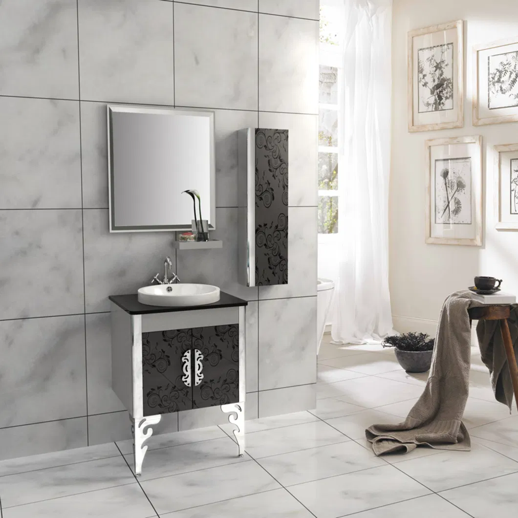 Mirrored Cabinet Wall Mounted Stainless Steel Bathroom Vanities