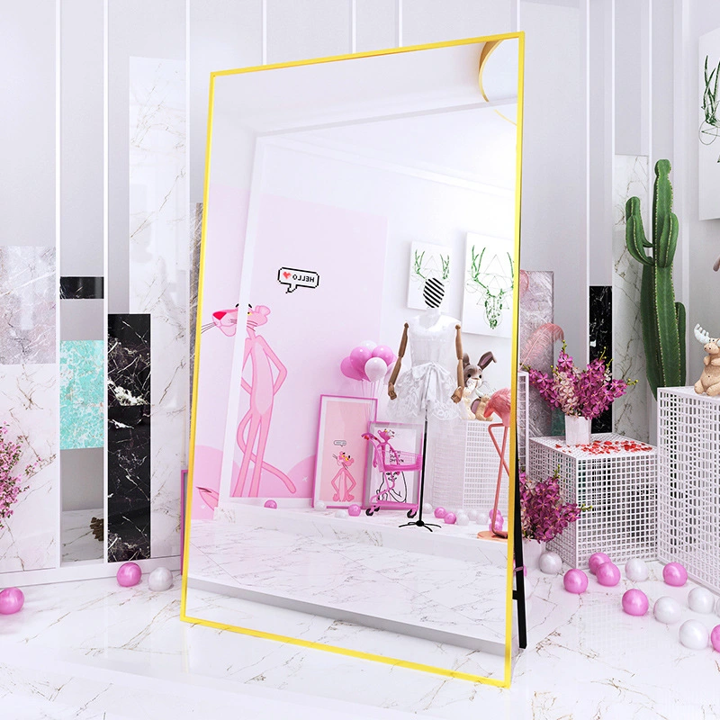 Full-Body Floor-to-Ceiling Large Dressing Mirror Dedicated for Home Clothing Stores to Show Thin, Tall and Beautiful Slimming Vertical Live Fitting Mirror