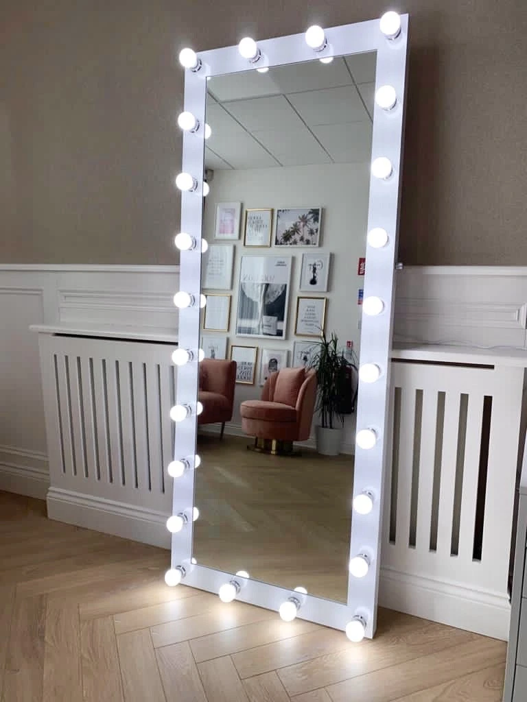 Full Length and Full Body Mirror with Lights Floor Standing Mirror