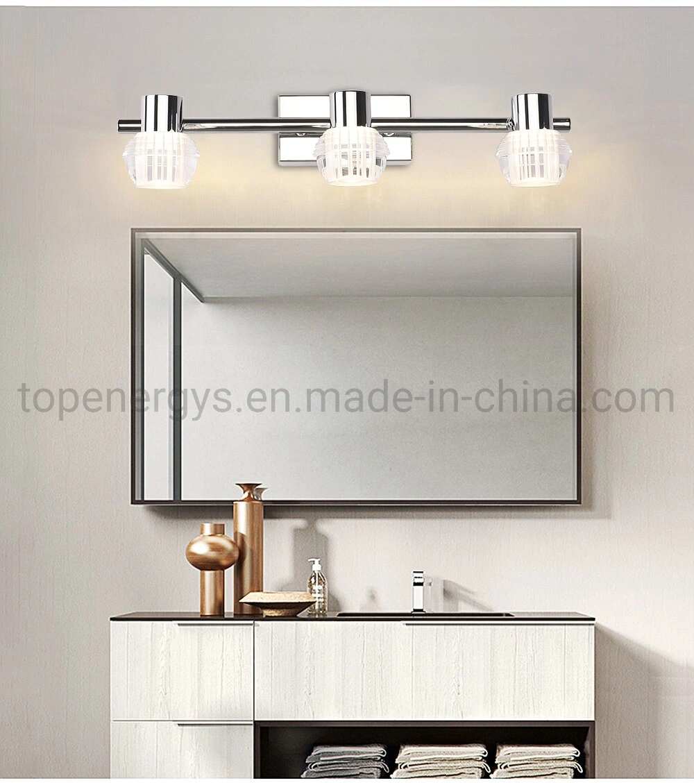 LED Vanity Light Bathroom Lamp Bedroom Makeup Mirror Lights Stainless Steel Acrylic Waterproof Wall Lighting 32cm 54cm