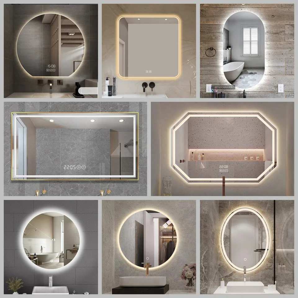 Smart Glass LED Mirror Bathroom LED Light up Mirror with Frameless Intelligent Mirror Factory Price