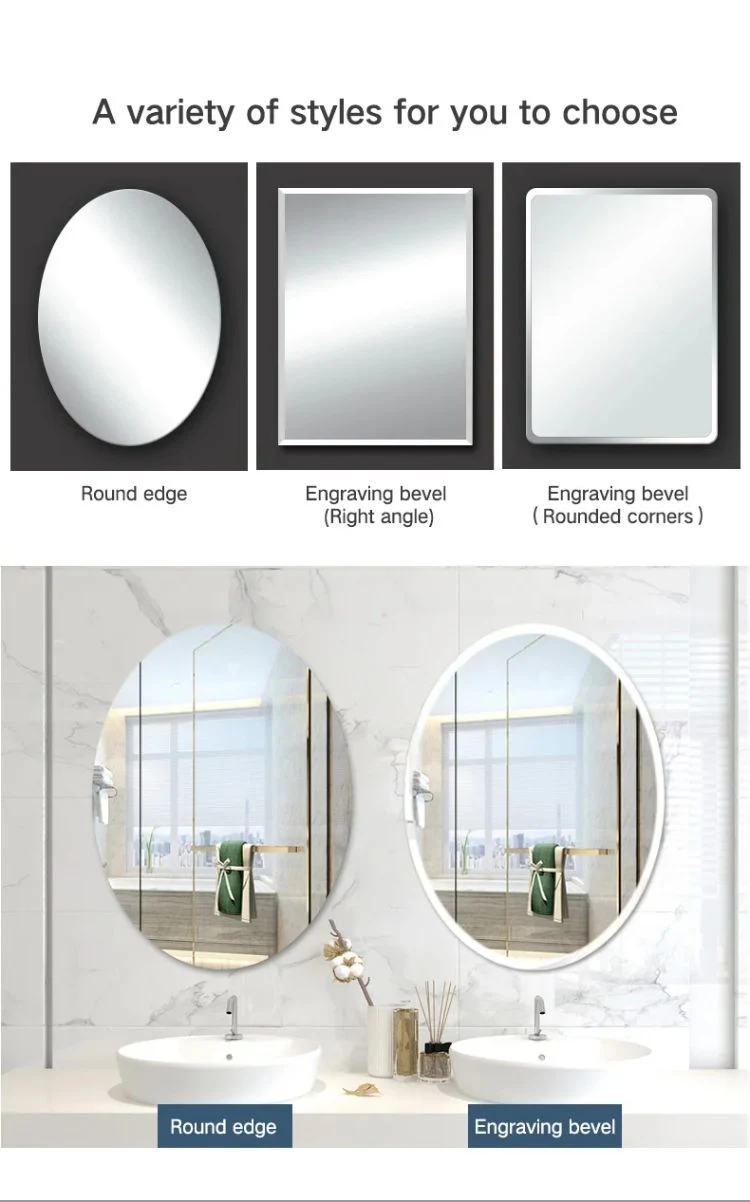 New Large Gold Round Shape Aluminum Alloy Frame Decorative Wall Mirrors