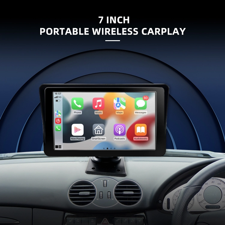 Wemaer 7 Inch Screen Wireless Carplay Car Multimedia Player GPS Navigation Universal Portable Car Radio Airplay Mirror Carplay