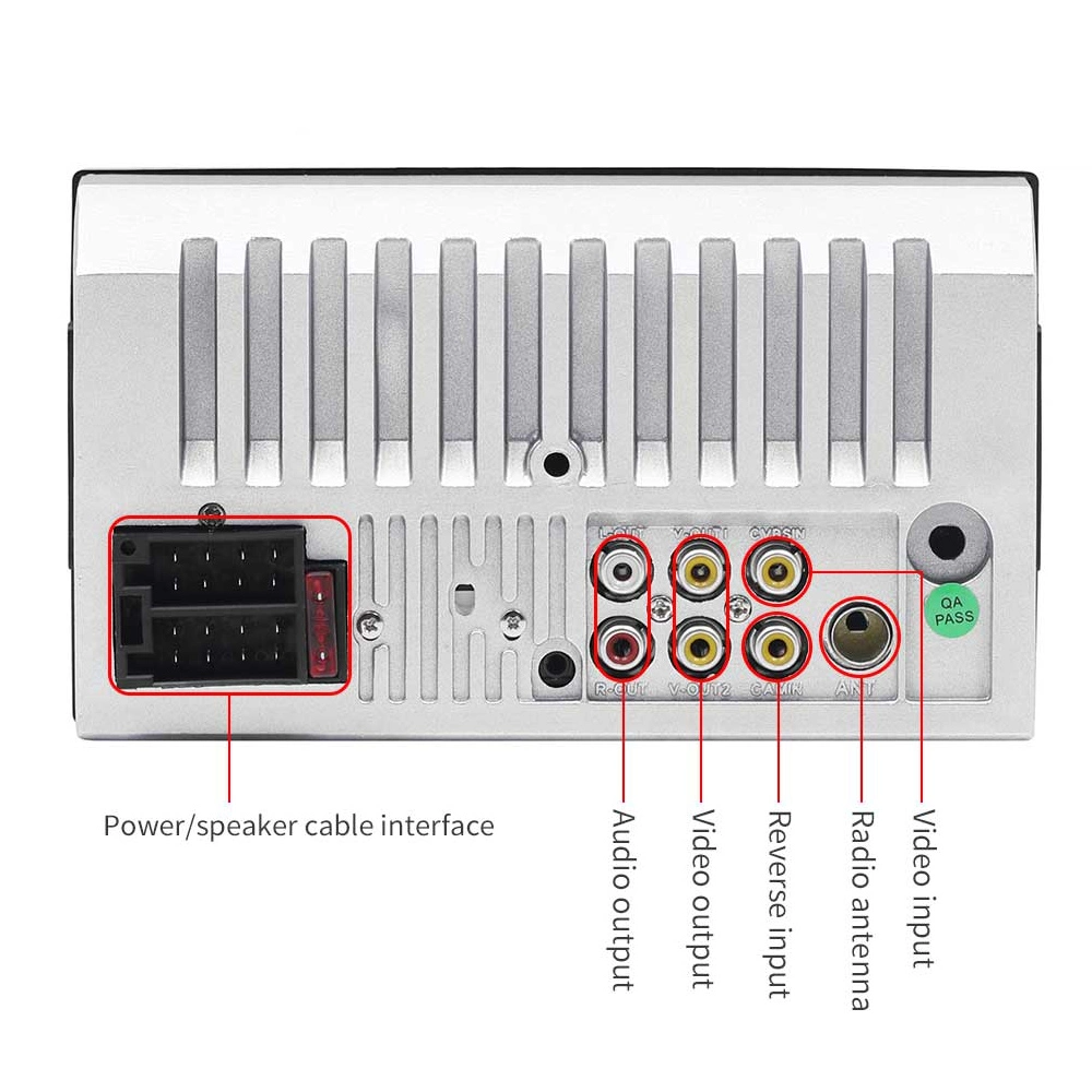 2 DIN 7 Inch HD Capacitive Touch Screen Bluetooth Car Stereo FM Radio MP5 Audio Player Support Mirror Link