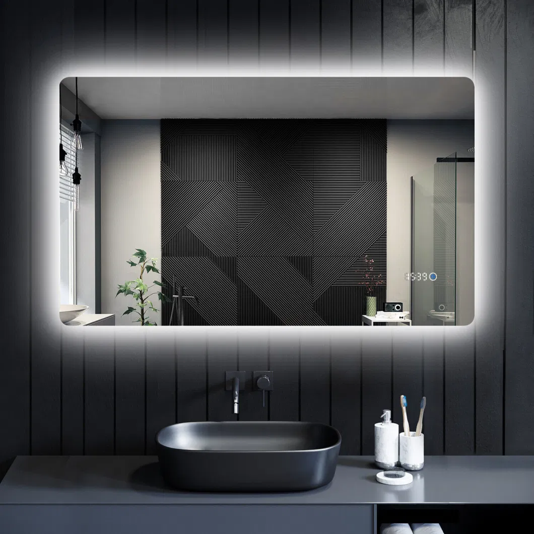 700X500mm Anti-Fog Illuminated LED Bathroom Mirror with Bluetooth Speaker