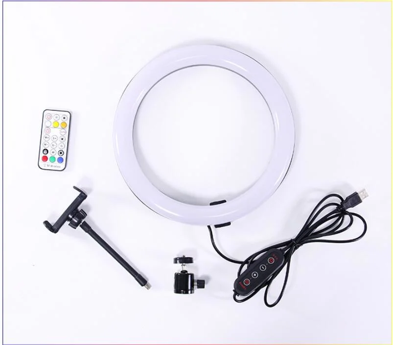 Selfie Light Ring Lights LED Circle Mini Light Rechargeable 3 Modes Makeup Fill Light Cell Phone Tablet Laptop Camera Photography Livestream Video Lighting