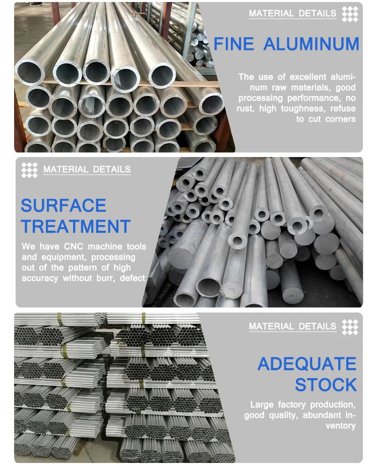 2023 3003 Hardware Building Material Profile Aluminum Alloy Lean Pipe / Tube for Low-Cost Automated Assembly