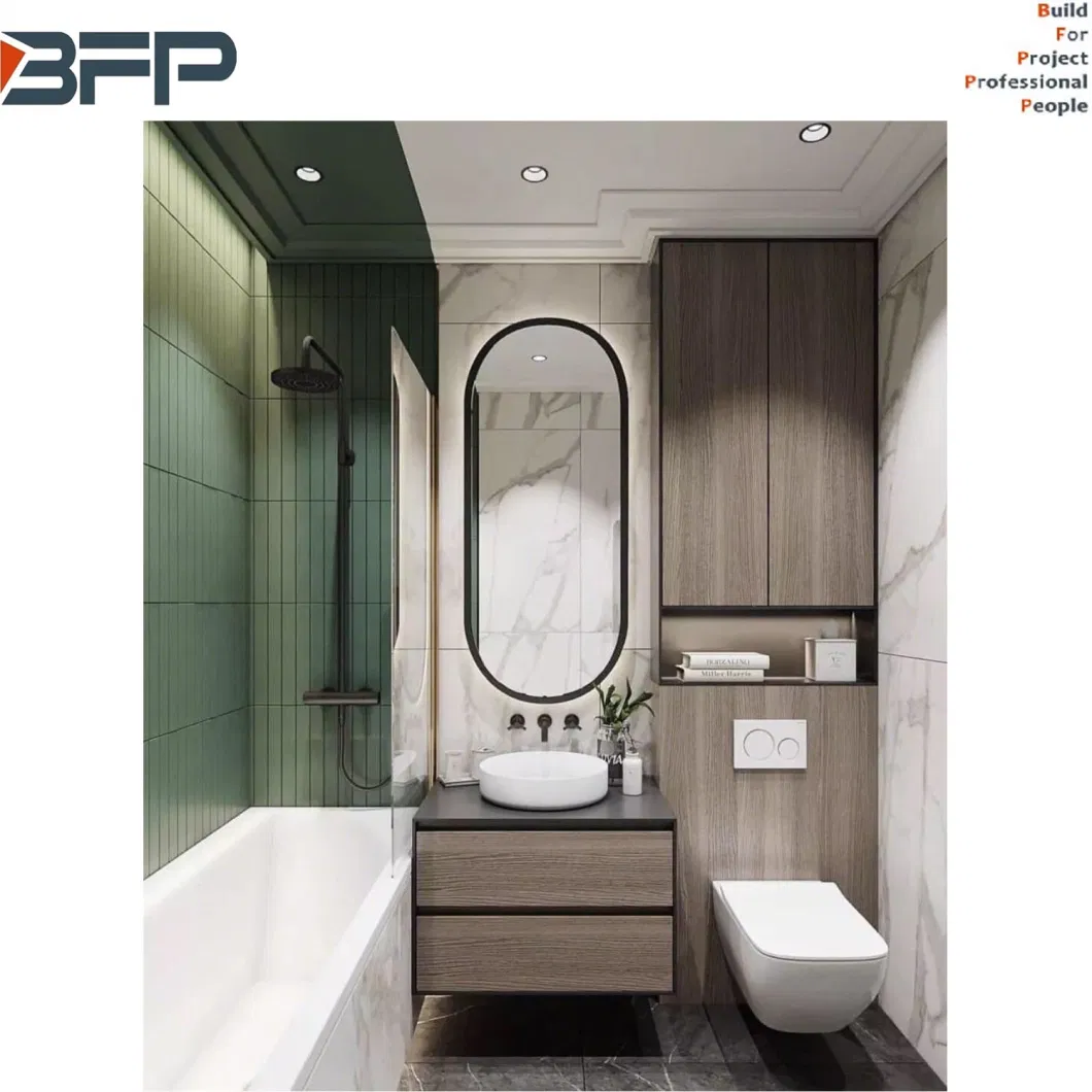 Customize Hotel Luxury Design Undermount Basin Cabinet for Wholesales