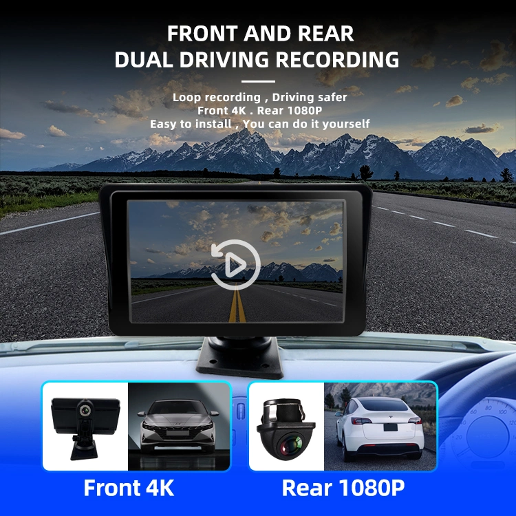 Wemaer 7 Inch Screen Wireless Carplay Car Multimedia Player GPS Navigation Universal Portable Car Radio Airplay Mirror Carplay