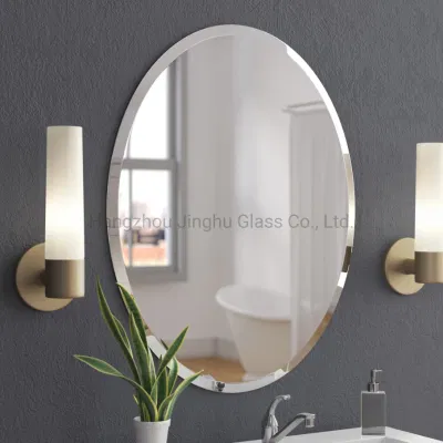 Großhandel Salon Hotel Home Dekorative Smart Spiegel in voller Länge Make-up Wandmontage Abgeschrägten Rahmen Rahmenlose Dressing Vanity Badezimmer Spiegel