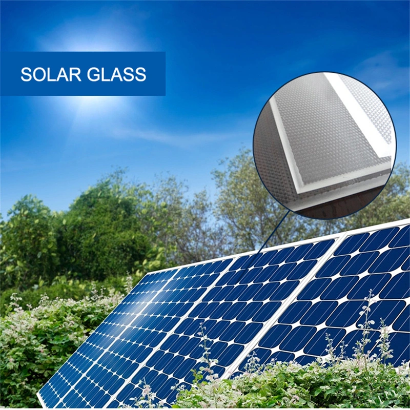 Factory Customize Size 3300*2000mm Low Iron Pattern Solar Glass