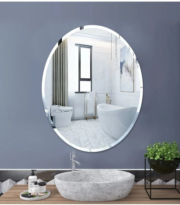 Decorative Antique Large Silver Round Wall Mirror Bathroom Mirror
