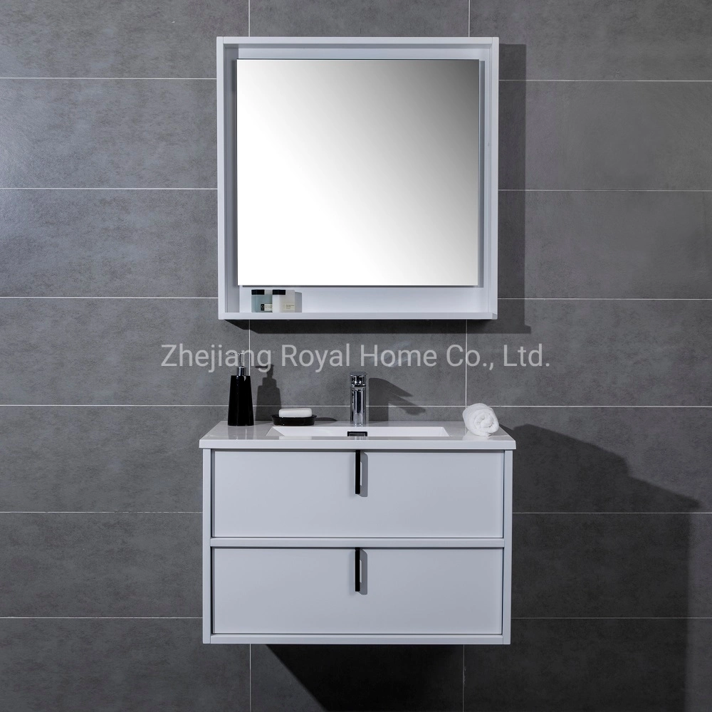Wholesale Price Modern Makeup Mirrored Wash Basin Double Drawer Storage Sink Bathroom Vanity
