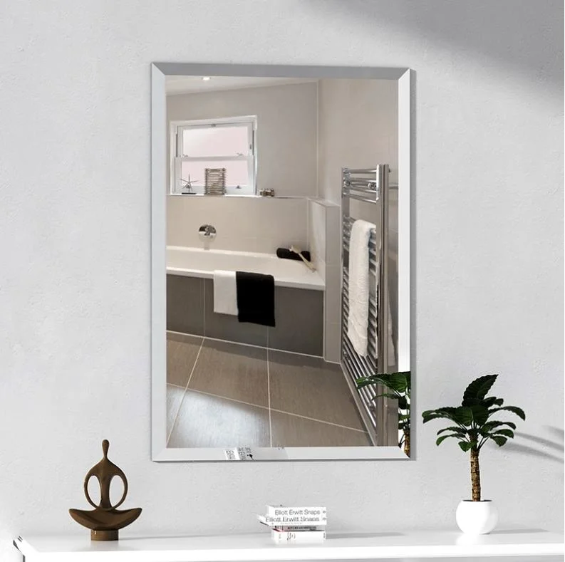 ODM Hotel Wholesale Professional Design High Standard Wall Mounted Bevel Mirror with Customized Thickness