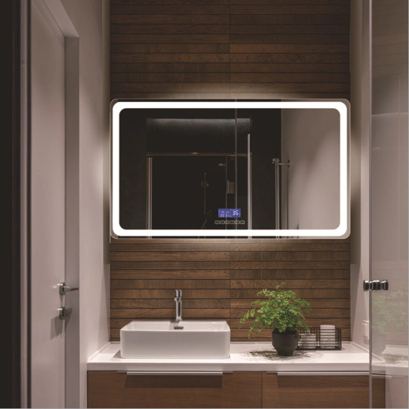 LED Smart Makeup Mirror with Light for Wall Hanging LED Bathroom Luminous Bluetooth Defogging Mirror 0674