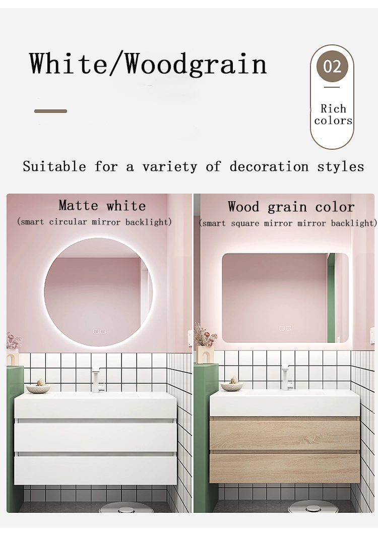 Wooden Luxury Products All Bathroom Cabinet Wall-Hung with Bathroom Sink Cabinets Furniture with Mirror Vanity and Basins