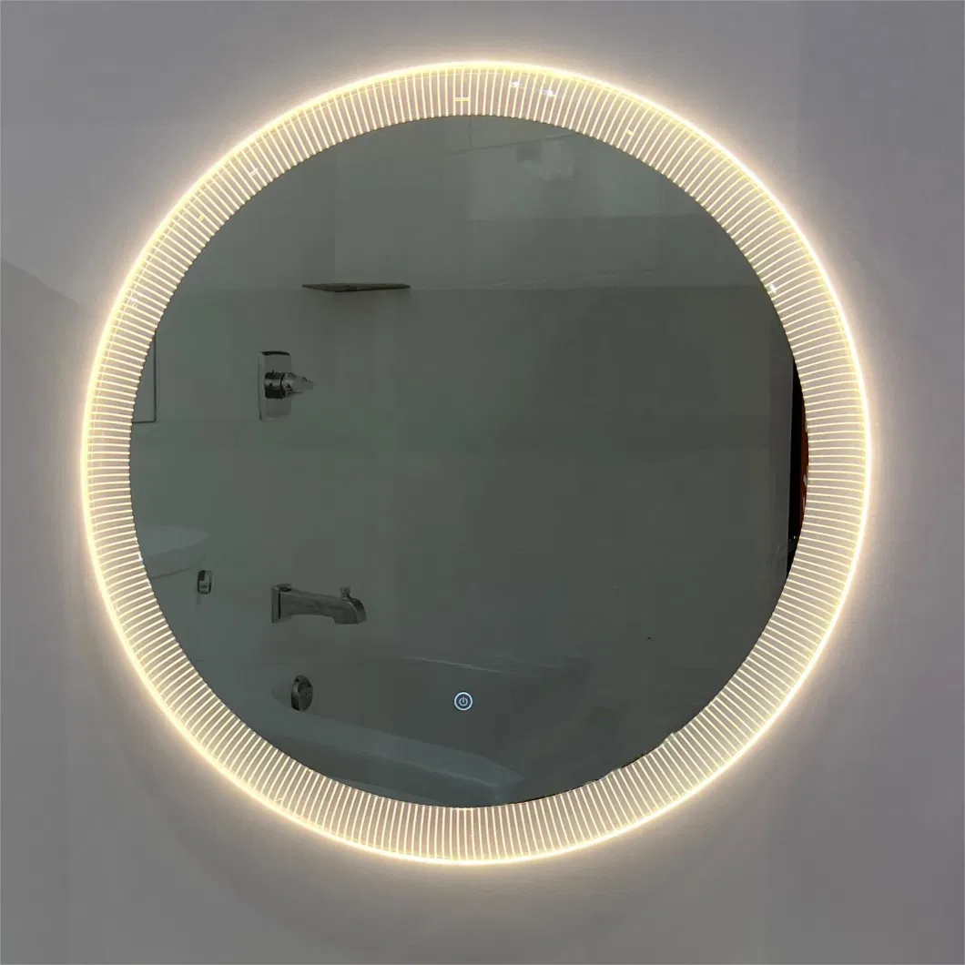 Modern Luxury Home Decoration Acrylic Frame Bathroom Mirror Wall Hanging