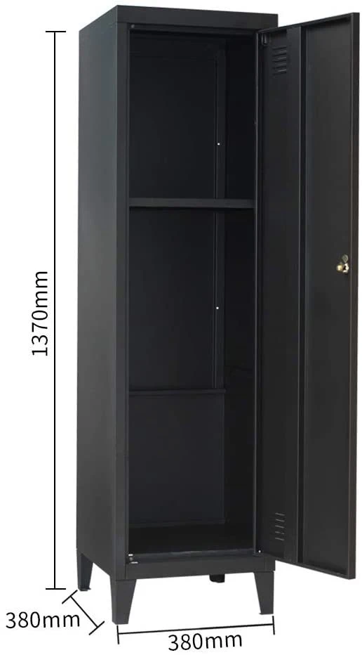 Steel Wardrobe Cabinet Steel Clothes Storage Locker One 1 Door Metal Wardrobe Closet