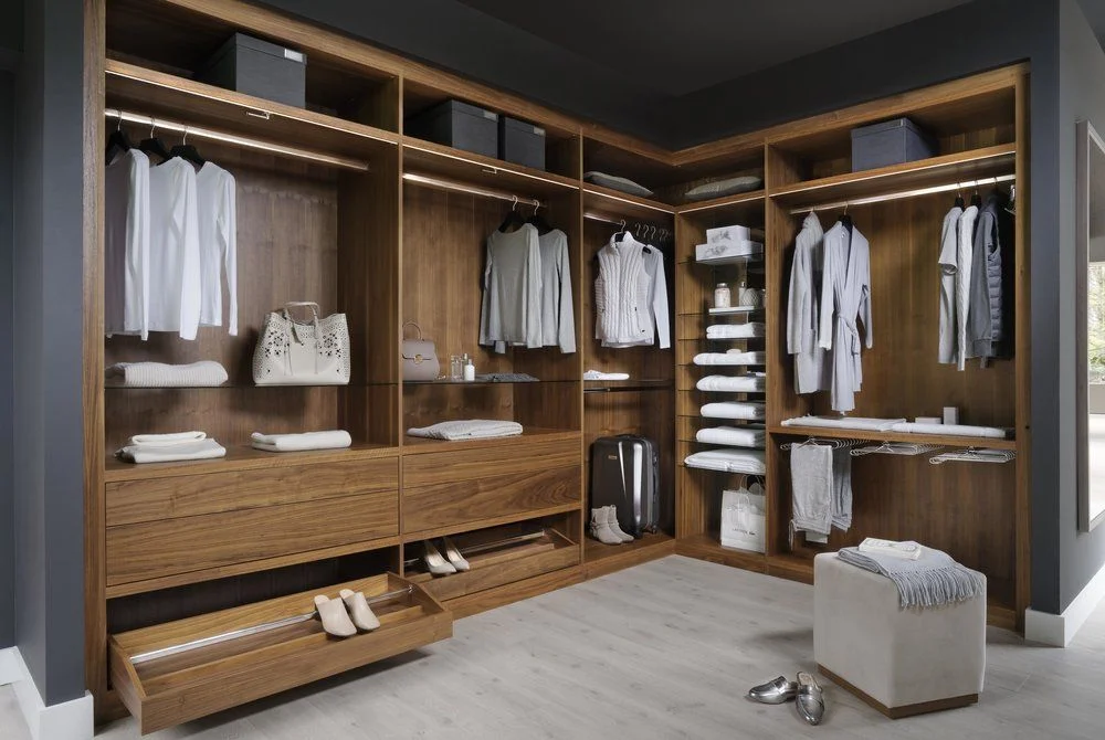 Cbmmart Luxury Modern L Shape Closet Scandinavian Built in Walk in Wardrobes