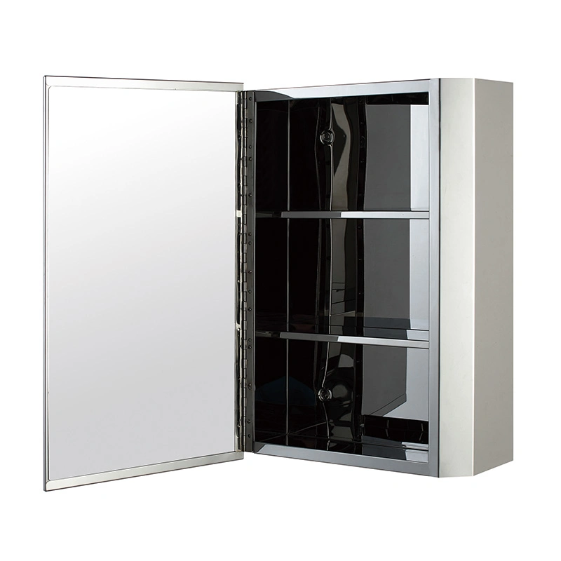 Contemporary Mirrored Bathroom Storage Vanity