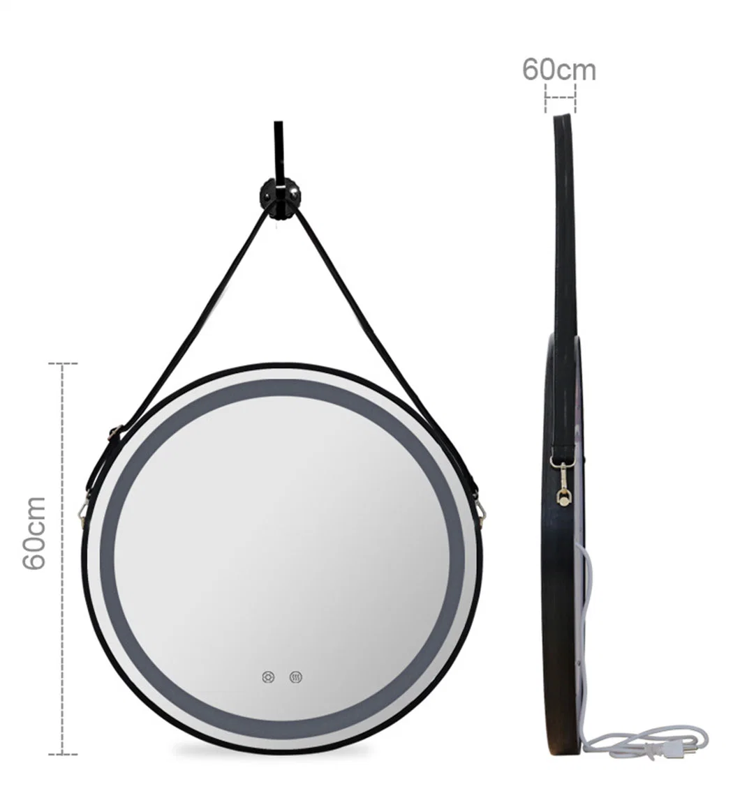 New Bathroom Round Mirror with LED Light Make up Mirror