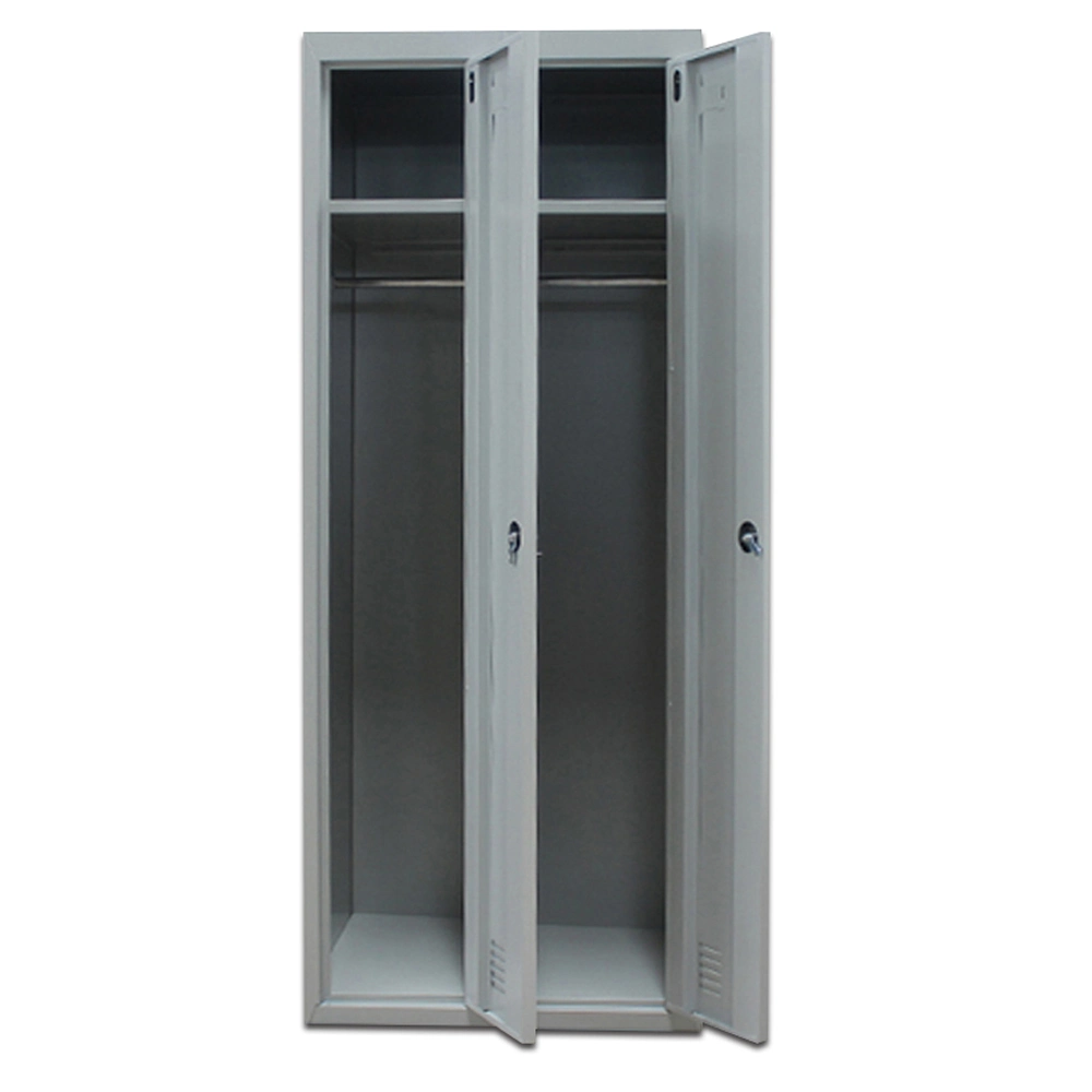 Double Color Storage Bedroom Furniture Small Metal Wardrobe Closet