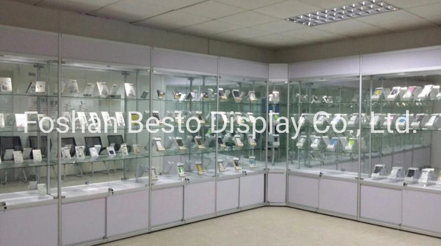 Us Wholesale Glass Display Cabinets with LED Lights and Storage for Vape Store, Smoke Shop, Cigarette Store, Jewelry Display, Museum, Exhibition