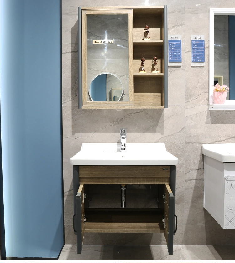 Hot Selling Modern Wall Mounted Waterpro Cheap PVC Bathroom Cabinet (BY-P4008-60)