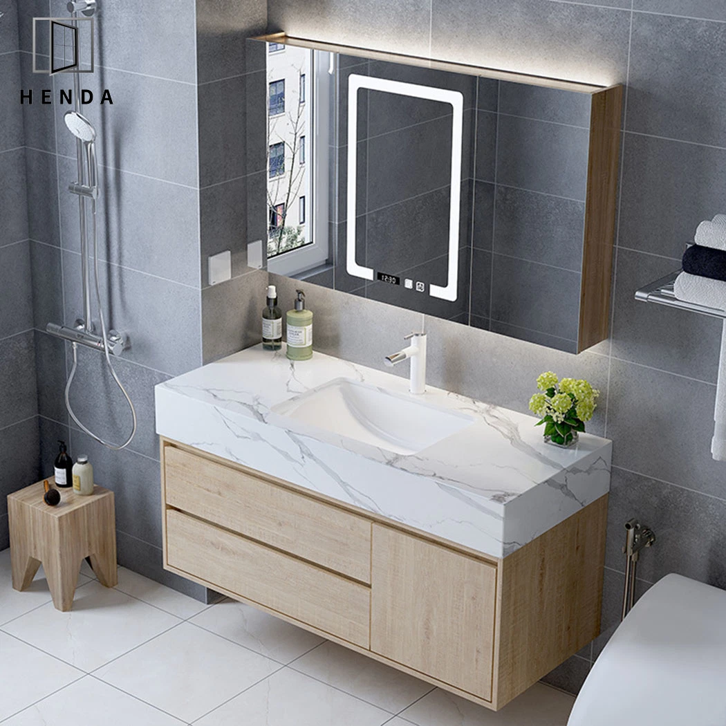 Aluminium&Wood&Stainless Steel Modern Mesa Bathroom Cabinet Waterproof