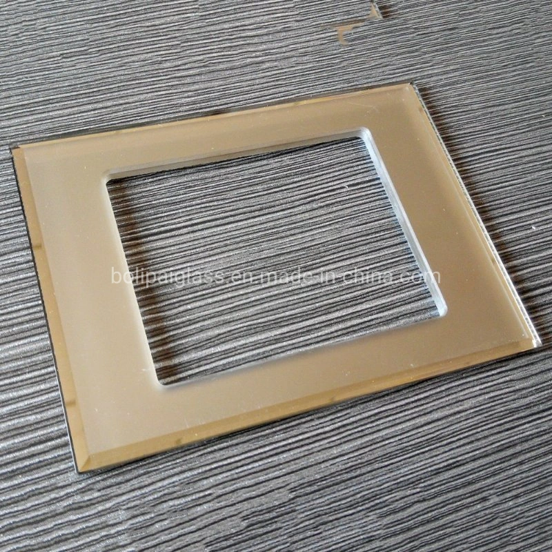 1/2/3/4/5/6 Module Switches Frosted Matt Mirror Glass Plates for India