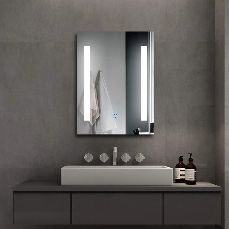 Vanity Mirror LED Home Use Large Storage Plywood Bathroom Vanity with Top LED Strip Full Closed PVC Back Bathroom Mirror